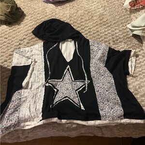 POL navy and White Star Hoodie